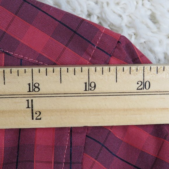 Vicentino* Men's Short Sleeve Button Down Curved Hem Chest Pocket Shirt~Size XL - Picture 6 of 10